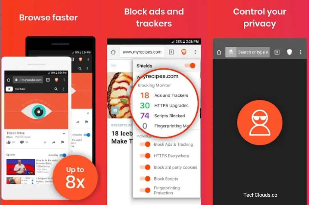 Brave Private Browser: أفضل متصفح خفي للأندرويد
